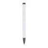Stylo à bille Vegas avec clip métallique softtouch Blanc | sans marquage | non disponible | non disponible