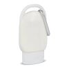 Lotion solaire avec mousqueton SPF30 en matériau recyclé Blanc