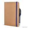 Cahier à couverture souple Papier kraft A5 Bleu / Blanc | sans marquage | non disponible | non disponible