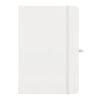 Carnet Olmo à couverture rigide en PU A5 avec notes autocollantes Blanc | sans marquage | non disponible | non disponible