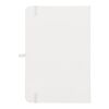 Carnet Olmo à couverture rigide en PU A5 avec notes autocollantes Blanc