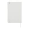 Cahier A5 PU avec pages quadrillées FSC Blanc | sans marquage | non disponible | non disponible