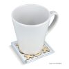 Sous-verre Tic-Tac-Toe Blanc | sans marquage | non disponible | non disponible