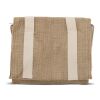 Sac isotherme jute/coton 22x18x18cm Ecru | sans marquage | non disponible | non disponible | non disponible