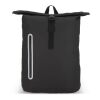 Sac à dos à enroulement 20L en R-PET 600D enduit de PU Noir | sans marquage | non disponible | non disponible
