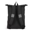 Sac à dos à enroulement 20L en R-PET 600D enduit de PU Noir | sans marquage | non disponible | non disponible