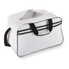 Sac de sport et de voyage en R-PET 600D, 48 x 25 x 28 cm, 30 litres Blanc-Noir | sans marquage | non disponible | non disponible