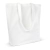 Sac en coton bio couleur long 270g/m² 42x12x43 cm Blanc