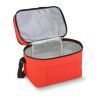R-PET 600D Sac isotherme à double compartiment 30 x 20 x 25cm 12L Rouge / blanc