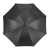 Aran 190T Polyester 23" Parapluie à crochets Ouverture automatique Noir | sans marquage | non disponible | non disponible