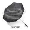Emerantia 190T Pongee 23" Parapluie Stick Auto open Noir | sans marquage | non disponible | non disponible