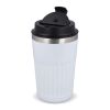 Thermos à café à emporter en acier inoxydable recyclé, 400 ml Blanc | sans marquage | non disponible | non disponible