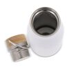 Bouteille isotherme avec couvercle en bambou 500ml Blanc | sans marquage | non disponible | non disponible | non disponible