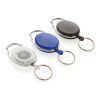 Porte-clés à clip extensible en ABS recyclé RCS blanc | sans marquage | non disponible | non disponible