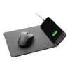 Tapis de souris en PU RCS avec chargeur 10W Swiss Peak noir | sans marquage | non disponible | non disponible
