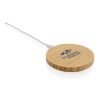 Chargeur sans fil 15W en bambou FSC® marron | sans marquage | non disponible | non disponible