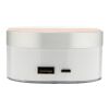 Réveil digital avec chargeur à induction 5W Aria blanc | sans marquage | non disponible | non disponible