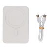 Powerbank magnétique 5000mAh en plastique RCS Magnetix blanc | sans marquage | non disponible | non disponible