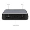 Powerbank 5000mAh avec induction 5W en plastique recyclé RCS noir | sans marquage | non disponible | non disponible