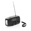Radio d'urgence en plastique recyclé RCS RescueWave noir | sans marquage | non disponible | non disponible