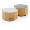 Enceinte 3W en bambou FSC® et ABS RCS blanc | sans marquage | non disponible | non disponible