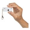 Porte-clés appareil photo en ABS RCS Cliq it blanc | sans marquage | non disponible | non disponible
