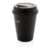 Mug en PP recyclable à double paroi 300ml noir | sans marquage | non disponible | non disponible