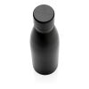 Bouteille iso couleur pleine en acier inoxydable recyclé RCS noir | sans marquage | non disponible | non disponible | non disponible