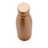 Bouteille iso couleur pleine en acier inoxydable recyclé RCS marron | sans marquage | non disponible | non disponible | non disponible