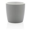 Mug en céramique avec intérieur coloré gris-blanc | sans marquage | non disponible | non disponible