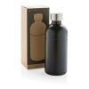 Bouteille pour boisson gazeuse en acier recyclé RCS noir | sans marquage | non disponible | non disponible