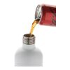 Bouteille pour boisson gazeuse en acier recyclé RCS blanc | sans marquage | non disponible | non disponible
