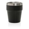 Tasse à café 300ml à double paroi en acier RCS Clark noir | sans marquage | non disponible | non disponible