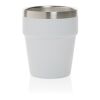 Tasse à café 300ml à double paroi en acier RCS Clark blanc | sans marquage | non disponible | non disponible