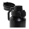 Bouteille de sport 600ML en acier recyclé RCS Via noir | sans marquage | non disponible | non disponible
