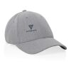 Casquette 6 panneaux 200gr chiné et recyclé AWARE™ Milo gris | sans marquage | non disponible | non disponible | non disponible