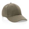 Casquette 6 panneaux en coton recyclé 280gr IMPACT vert | sans marquage | non disponible | non disponible | non disponible