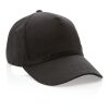 Casquette 5 panneaux en coton recyclé 280gr IMPACT noir | sans marquage | non disponible | non disponible | non disponible