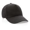 Casquette 5 panneaux en coton recyclé 190gr IMPACT noir | sans marquage | non disponible | non disponible | non disponible