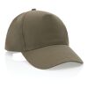 Casquette 5 panneaux en coton recyclé 190gr IMPACT vert | sans marquage | non disponible | non disponible | non disponible