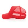 Casquette de routier 5 panneaux coton recyclé Impact AWARE™ rouge | sans marquage | non disponible | non disponible | non disponible