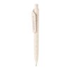 Stylo en fibre de paille blanc | sans marquage | non disponible | non disponible