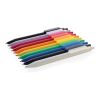 Stylo avec finition gomme en ABS recyclé certifié GRS Tide orange | sans marquage | non disponible | non disponible
