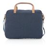 Sac ordinateur Impact AWARE™ en toile 16oz recyclé bleu | sans marquage | non disponible | non disponible | non disponible