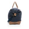Sac weekend Impact AWARE™ en toile 16oz recyclé bleu | sans marquage | non disponible | non disponible | non disponible