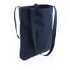 Sac shopping type Tote bag Impact en coton recyclé AWARE™ bleu marine | sans marquage | non disponible | non disponible | non disponible