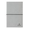 Carnet de notes A5 en cuir recyclé gris clair | sans marquage | non disponible | non disponible