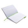 Carnet à couverture en jute et coton A5 vert-vert | sans marquage | non disponible | non disponible