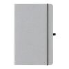 Carnet A5 à couverture rigide en cuir recyclé gris clair | sans marquage | non disponible | non disponible