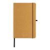 Carnet A5 à couverture rigide en cuir recyclé marron | sans marquage | non disponible | non disponible